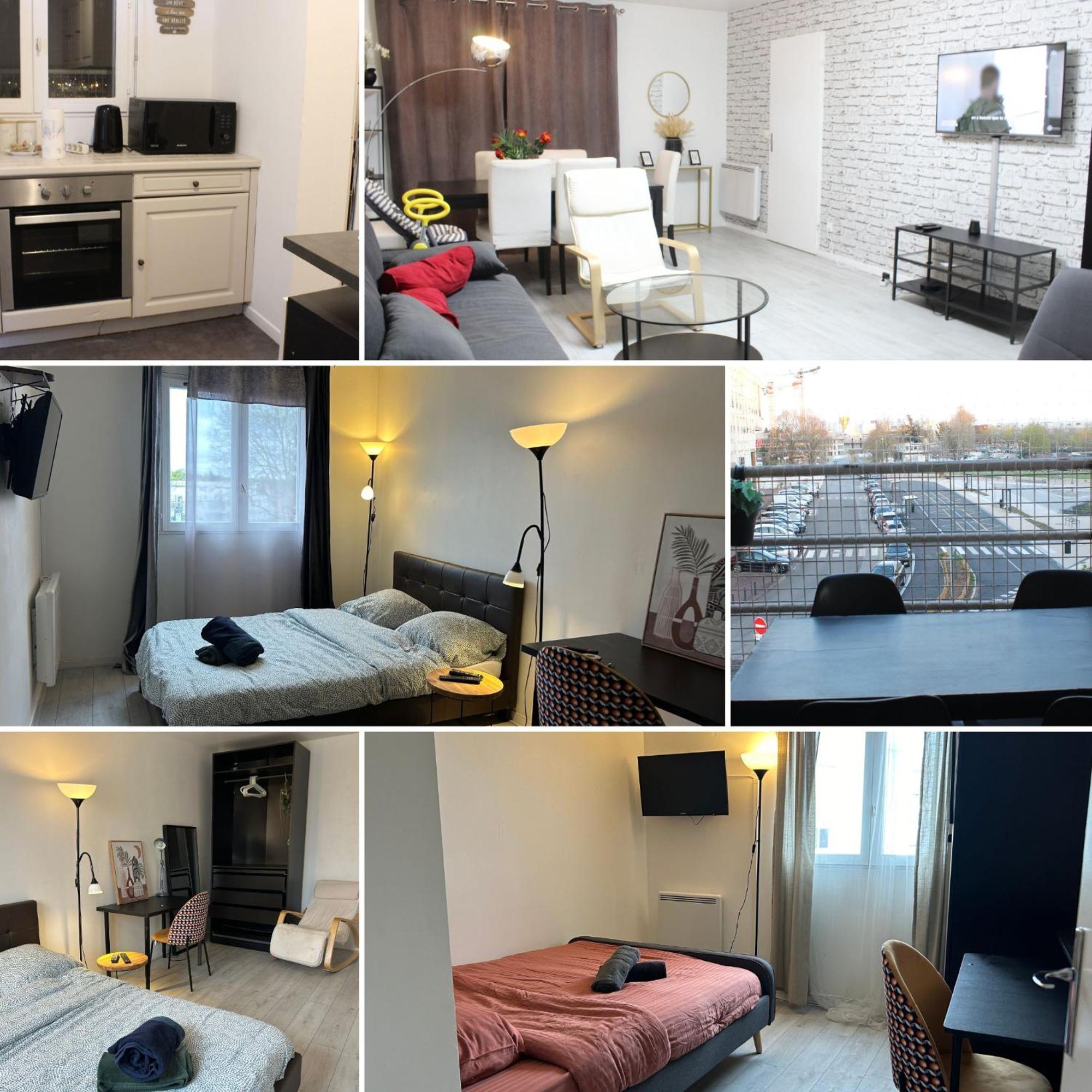 Appartement - Proche Rer - 2 Chambres & 4 Lits Double - Paris Orly Courcouronnes Extérieur photo